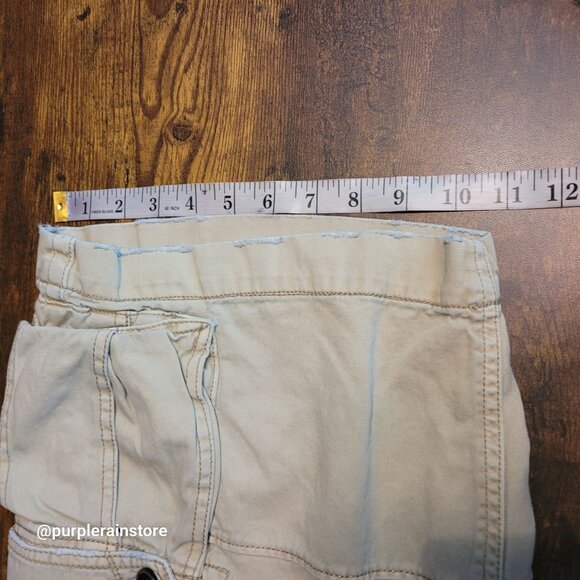 Vtg American Eagle Cargo Shorts 30 Stone Beige Streetwear Outdoor Gorpcore Y2K - Picture 10 of 11